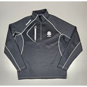 Sunice‎ Golf Jacket Mens XL. 2016 Ryder Cup Hazeltine Black Qt. Zip Pullover